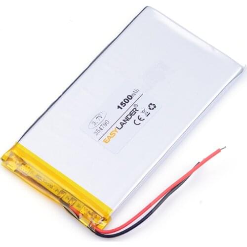 Lithium ion rechargeable batteries 3.7v 354790 1500mAh For tablet pc,power bank,pipo