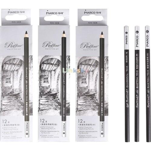 Marco 7010 Sketch and Drawing Pencil Set, Soft Middle Hard Pencil, Wooden Writing Painting Pencil ,School Art Supplies