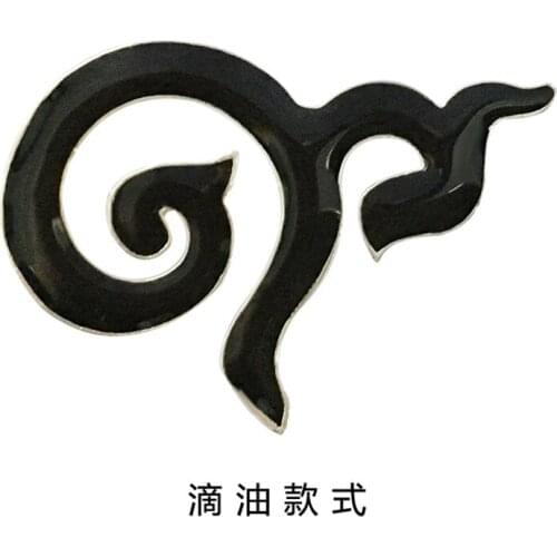 Fashion Black Enamel Thailand King Remembrance Memorial Funeral Brooches In Silver Plated