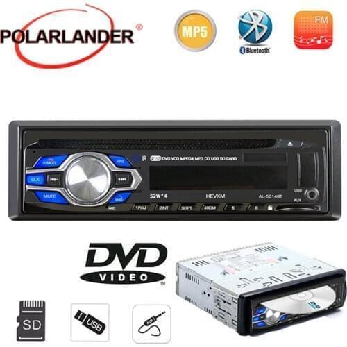 New Bluetooth Car Radio Player 12V Car Audio Stereo Radio AUX-IN/USB/DVD/VCD/CD/MP3
