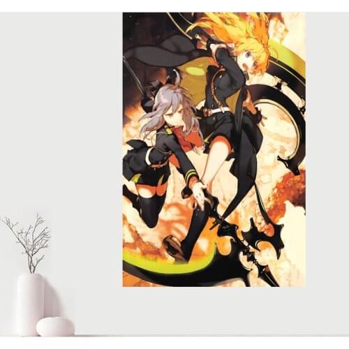 Custom Canvas Wall Decor Seraph Of The End Canvas Poster Cloth Wall Fabric Posters And prints Home Decor Painting