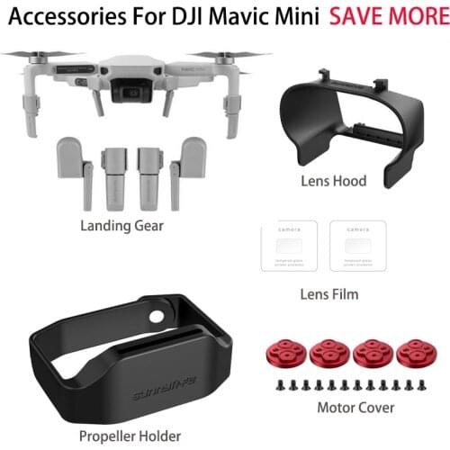 Landing Gear Lens Hood Props Holder Motor Covers Camera Lens Protective Film Kit For DJI Mavic MINI Drone Accessories