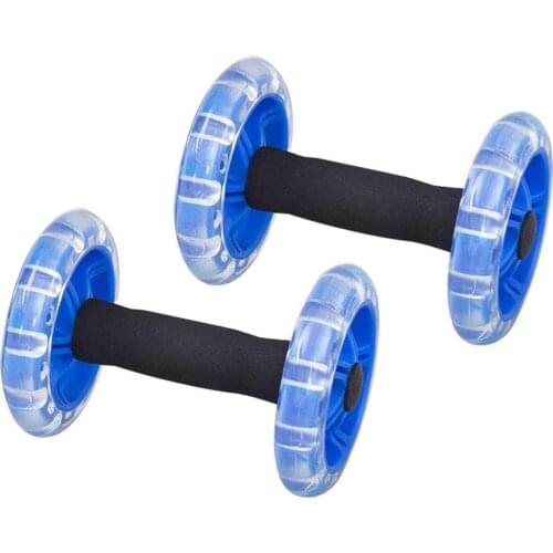 2Pcs Home Gym Exercise Fitness Abdominal Muscle Roller Wheel Trainer Equipment Power resistance bands Gym Arm Training Fitness