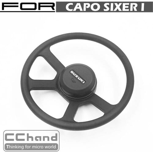 Steering wheel with middle sticker for Capo SIXER 1/6 Samurai rc car