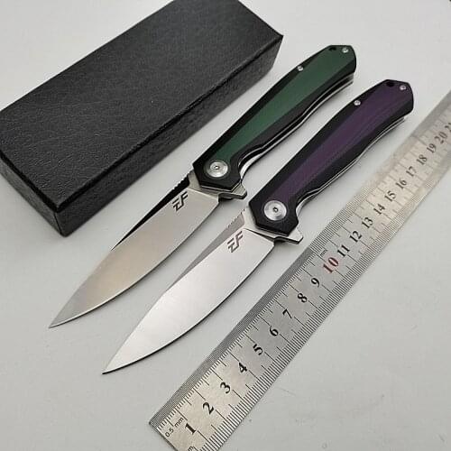 EF964 Folding D2 Blade G10 Handle New Tactical Camp Survival Pocket Outdoor Hunt Rescue Fruit Flipper Bearing Kitchen EDC Knife