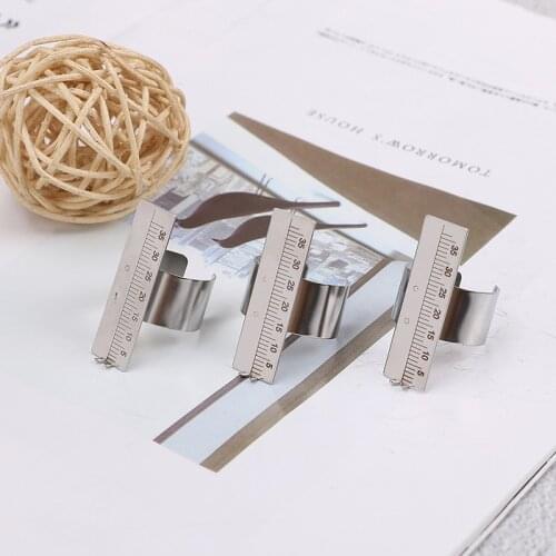 Stainless Steel 30/35mm Gauge Dental Finger Ruler Span Measure Scale Endodontic Instrument For Dentist