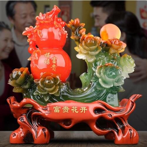 The Chinese style gourd with rich flowers furnishes creative household ornaments sitting room porch partition wine cabinet masco