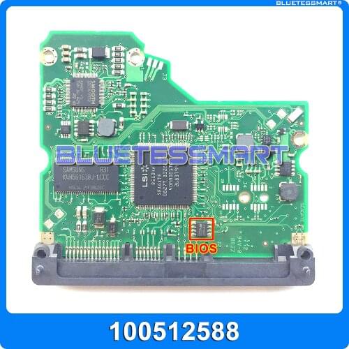 Hard drive parts PCB logic board printed circuit board 100512588 for Seagate 3.5 SATA hdd data recovery hard drive repair