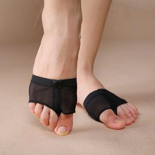 Two Holes Professional Belly Toe Pad Modern Half Lyrical Dance Shoes Sandals Paws Dance Foot Thongs