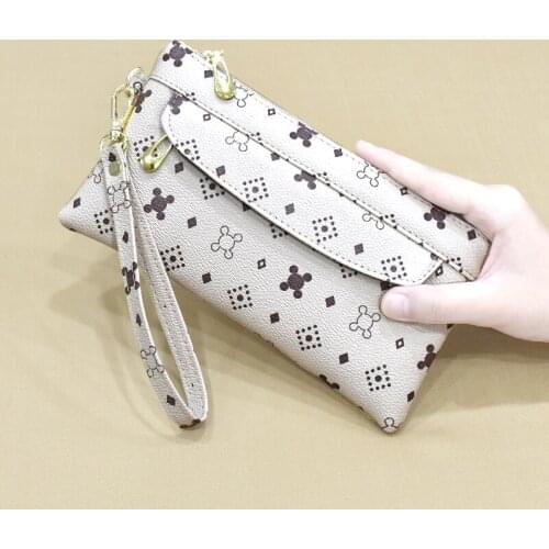 PU Leather Print Purse Women Purses Luxury Bag Ladies Handbags Long Wallets Change Phone Coin Flap Bag Fashion Small Pouch Bags