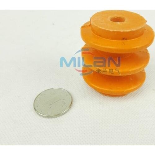 1pcs No rod 50 * 8 screw mouth M8 Low pressure yellow insulator Power distribution cabinet zero row insulation column rod