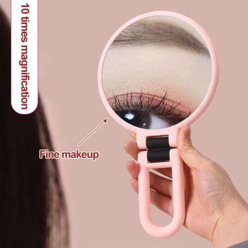 2/5/10/15X Magnifying Makeup Mirror Hand Mirror Portable Folding Makeup Vanity Mirror Double Sided Handheld Mirrors Makeup Tools
