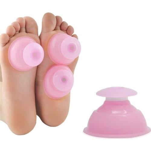 1pc Vacuum Cupping Cup Pink Household Body Massage Helper Anti Cellulite Vacuum Facial Body Massage Therapy Cupping Cup