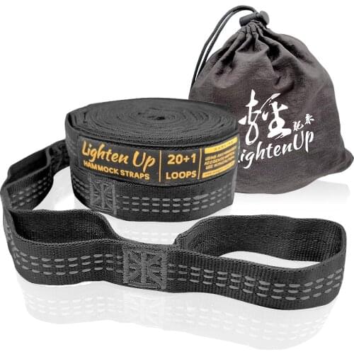 2Pcs 300cm 20 Rings Hammock Strap Outdoor Camping Hammock Swing Straps Rope