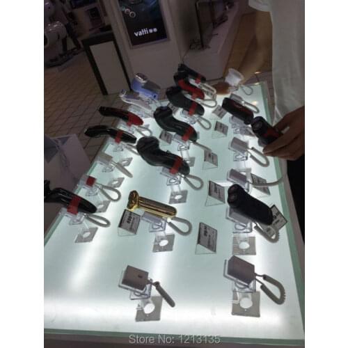 20 Pcs Retractable Cellphone Security Display Stand Holder Anti-Theft Mobile Phone Pull Cable Stand