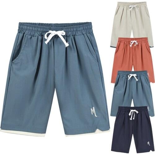 2021 Mens Summer Youth Solid Color Embroidery Drawstring Casual Sports Straight Gym Shorts Streetwear Pants Travis Scott Shorts