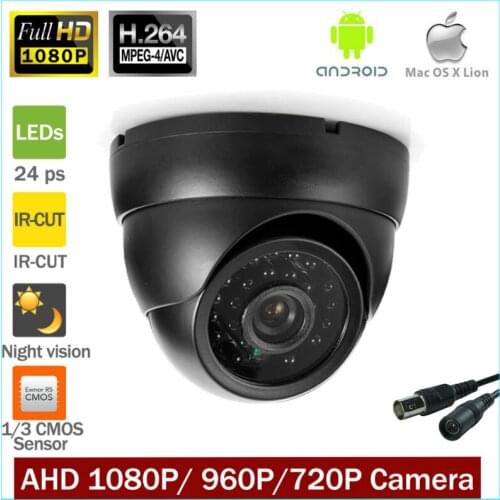 Anti Vandal Security Surveillance-dome-kamera AHDH 1080 P NVP2441 + 1/2. 8 'SONY IMX322 Sensor FULL HD 1080 P 960P 720P AHD Kam