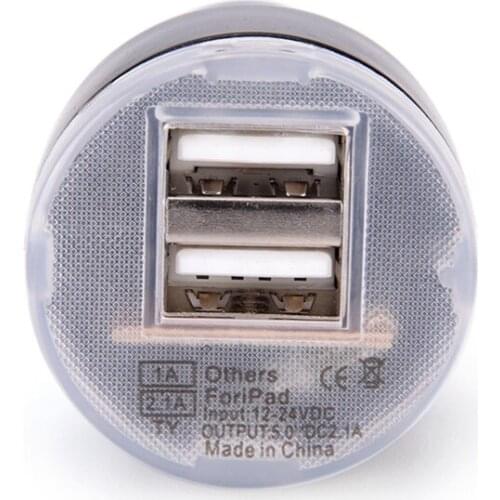 Car Charger Adapter Cigarette Lighter Phone for Samsung Galaxy Note Black DC 5V 2.1A 5 4 Dual Us 2 Port S6