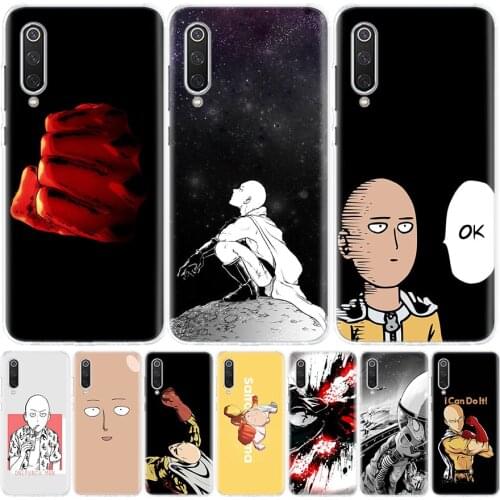 One Punch Man Anime Phone Case For Xiaomi Mi Note 10 11 9 8 10T 9T CC9 A1 A2 A3 Poco F1 X3 F2 Pro Lite 5X 6X Cover Coque