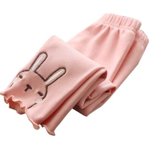 Baby Trousers Baby Girl Legging Casual Embroidery Cartoon Pattern Leggings Cute Baby Girl Pants