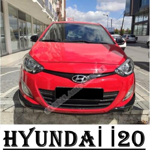 For Hyundai İ20vFront Bumper Attachment Lip 2008-2020 Piano Glossy Black Splitter Diffuser Universal Spoiler Bumper