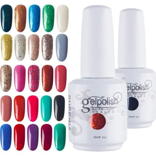 Nail Gel Polish UV Gel Nail Polish Hybrid Varnish Semi Permanent Nails Set For Manicure Gellak Nail Art Professtional Top Primer