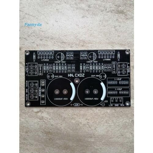 LM3886 dual channel 2.0 HIFI amplifier board PCB board power output maximum 68W+68W only pcb no parts