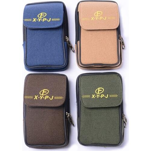 BISI GORO Multi-function Phone Coin Card Waist Bag Wear Belt Pocket Outdoor Porta Tarjetas Heuptas Heren Creative Gift Purse New