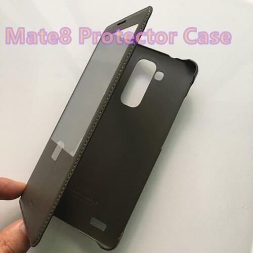 New High Quality Smart Flip Leather case Frosted Hard Protector Cover For Huawei Mate 8 Mate8