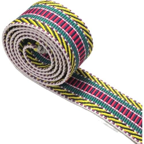 5Yards 38mm width Canvas Ribbon Polyester Cotton Webbing Strap Sewing Bag Belt Accessories Outdoor Backpack Bag Parts