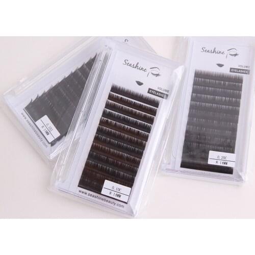 Seashine Individual Lashes J B C D L Mix 1 Trays Eyelash Extensions Wholesales Professional Natural Soft Individual Eyelashes