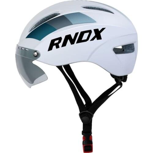 RNOX Aero helmet tt time trial cycling helmet men women goggles race road bike helmet with lens Casco Ciclismo bicycle equipment