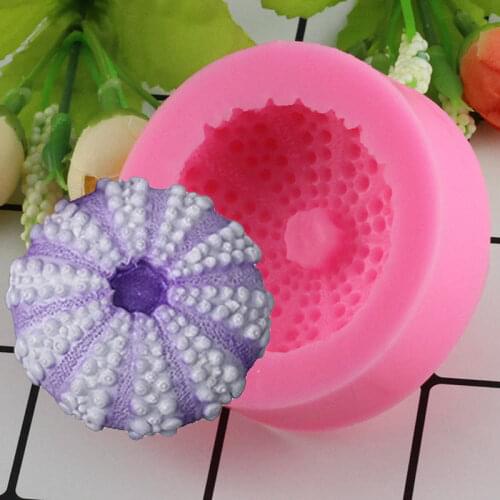 Mujiang Sea Urchin Silicone Mold Baby Party Fondant Cake Decorating Tools Chocolate Candy Gumpaste Molds Soap Resin Clay Moulds