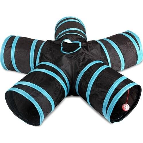 Foldable Pet Cat Tunnel Indoor Outdoor Pet Cat Training Fun Toy for Cat Animal Play Tunnel Tube WF