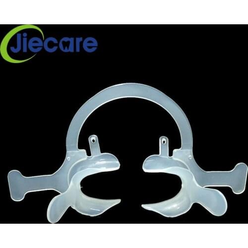 1 PC New Dental Orthodontic Mouth Opener Cheek Retractor with Handle C shape Teeth Whitening Dentist Material Free Shipping