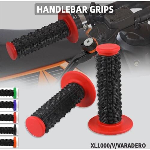 Universal 22mm 24mm Rubber Handlebar grips bar End Fit For HONDA XL1000 / V / VARADERO Motocross Accessories Brake Handle bar