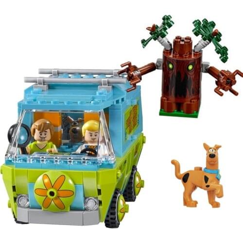 Mystery Machine Bus Scooby Dog Building Blocks Brick Toys 10430 Combined Birthday Children Gifts 10430