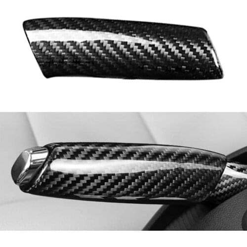 Carbon Fiber Car Handbrake Handle Cover Protector For Mercedes Benz A Class B-Class A180 A200 A220 A250 B180 B200 B250 etc