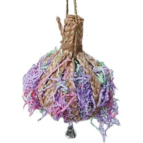 Bird Chewing Toy Bird Shredding Toy for Parrot Cage Foraging Shredder Training Toy Pet Bird Supplies