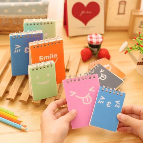 1PCS Stationery Book Notebook Journal Memo European Retro Cute Draw Sketchbook portable operation of the coil