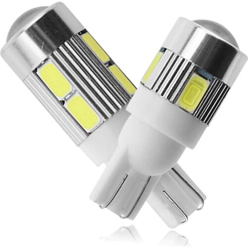1 pieces T10 LED Bulb 12V White 7000K 5630 SMD Car W5W LED Signal Light Wedge side Door Clearance Lights Interior Dome Lamps