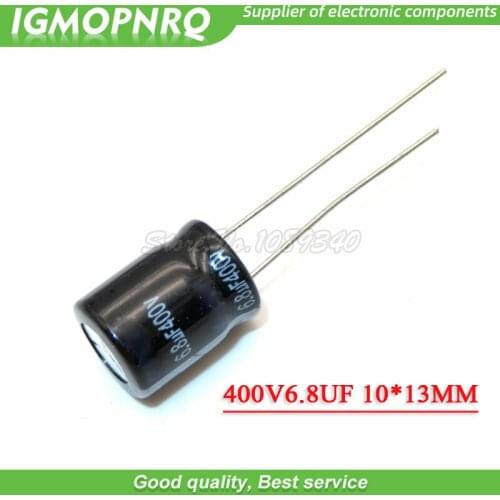 10PCS 400V6.8UF 10*13 6.8UF 400V 10*13MM Aluminum electrolytic capacitor