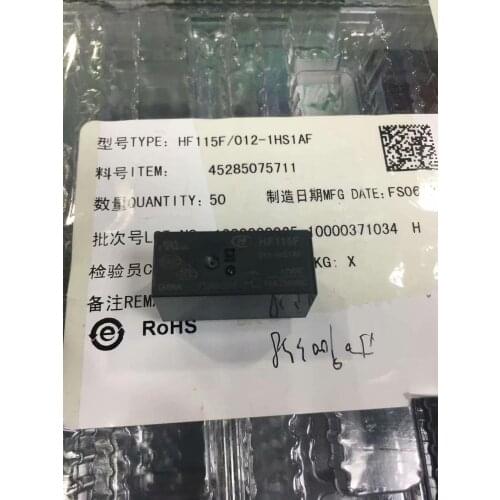 10PCS/LOT HF115F/012-1HS1AF NEW IN STOCK