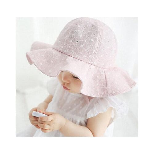 2017Summer Cute Baby Girls Boys Toddler Infant Kids Sun Cap Summer Outdoor Sun Beach Cotton Hat