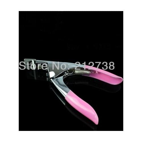 2x New Pink Manicure Tool Acrylic UV Gel False Nail Clipper /Nail Edge Cutter Tips Free Shipping High Quality