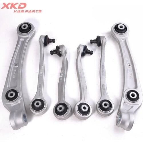 6pcs Front Upper Control Arms Set For AU-DI A4 A5 Q5 09-17 8K0 407 505 A 8K0 407 509 A 8K0407151D 8K0 407 152 D