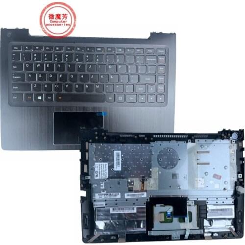 English NEW laptop keyboard For Lenovo U330p U330 U330T keyboard with silver case Palmrest Touchpad US