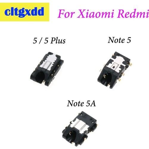 Cltgxdd Earphone Headphone Audio Jack Connector For Xiaomi Redmi 5 5Plus Note 5 Note5A Audio Socket Port