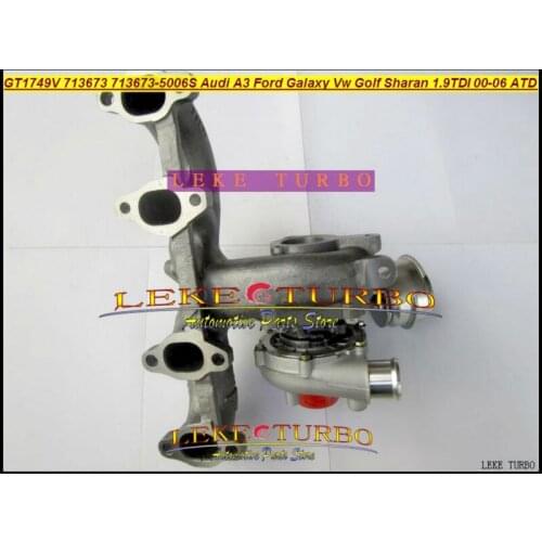 Free Ship GT1749V 713673-5006S 713673 Turbocharger For Audi A3 For Ford Galaxy VW Golf Sharan Octavia I 00- ATD AUY AJM 1.9L TDI