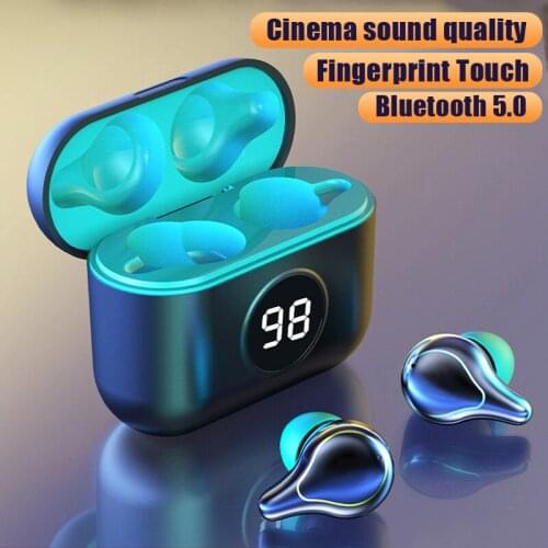 Wireless Headphone with Immersive Sound True 5.0 Bluetooth in-Ear Earbuds With Charging case sweatproof and waterproof